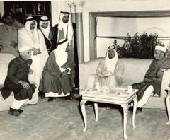 Nehru and Kind Abdulaziz - Vintage Photo - 1950s
