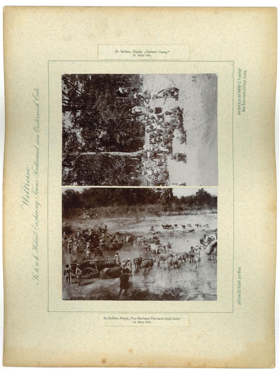 Unknown Landscape Photograph - Nepal - Cattani Camp - Vintage Photo 1893