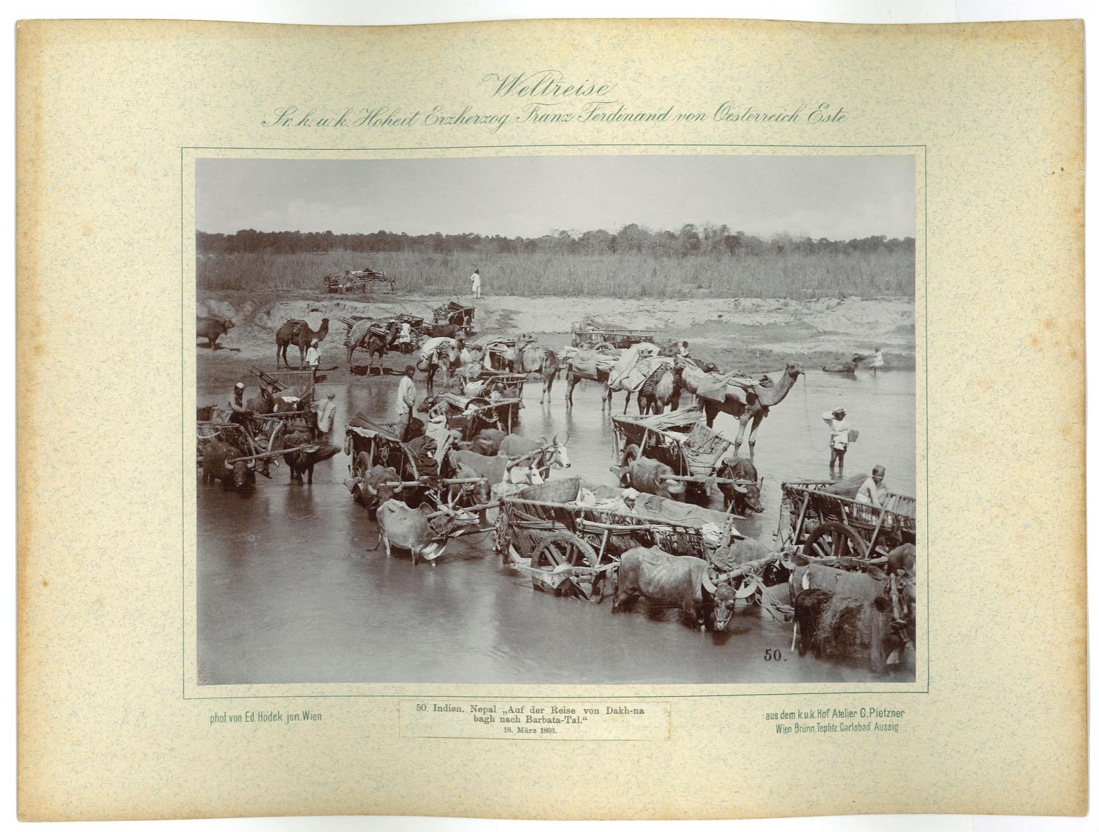 Unknown Landscape Photograph - Nepal - Gull-lerie Camp - Original Vintage Photo - 1893