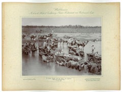 Le Népal - Camp Gull-lerie - Photo originale vintage - 1893