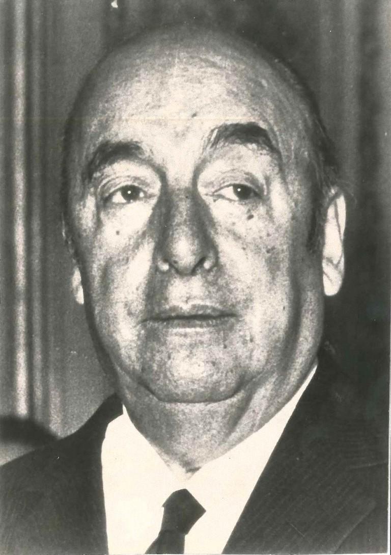 Unknown Portrait Photograph - Neruda - Original Vintage Photograph - 1971