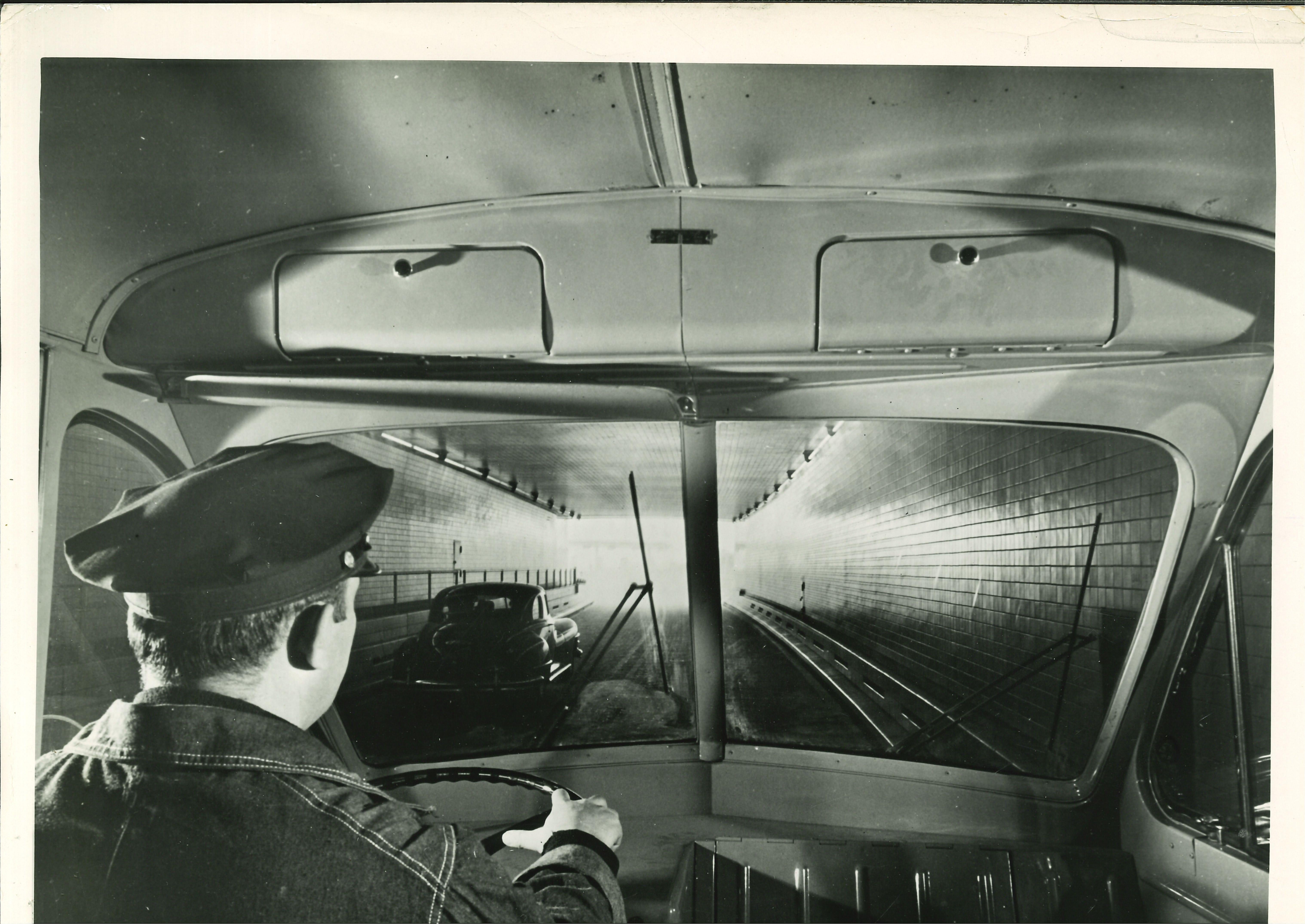 Unknown Figurative Photograph - New Tunnel under East River Serves New York City Motorists - Mid 20th Century