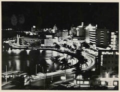 Night of Florida Miami Beach - Retro Photograph - 1960s