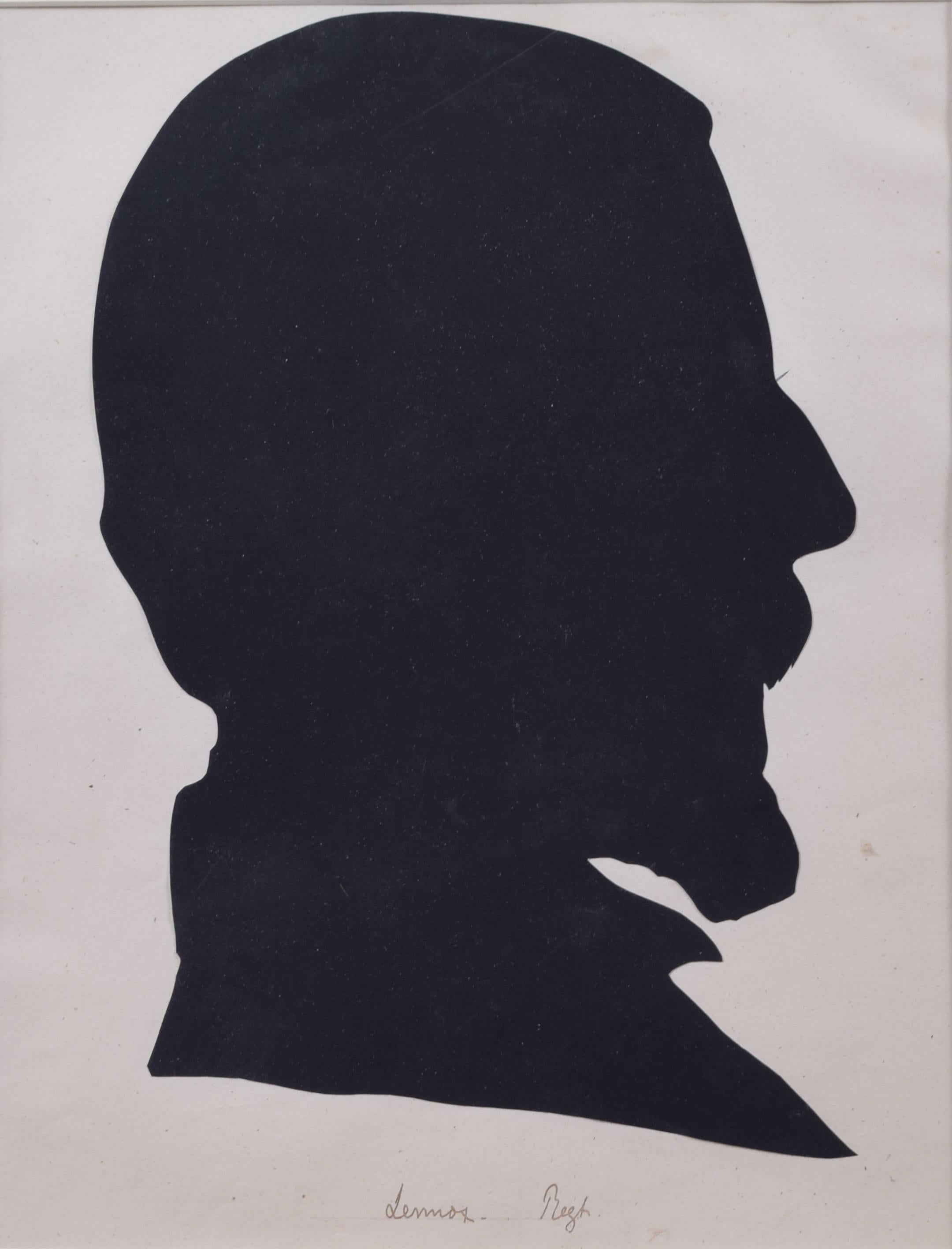 Nineteenth century silhouette of a gentleman: Lennox - Photograph by Unknown