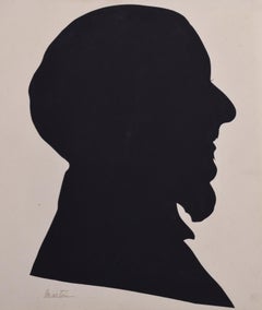 Nineteenth century silhouette of a gentleman: Marton