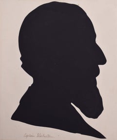 Nineteenth century silhouette of a gentleman: Captain Warburton