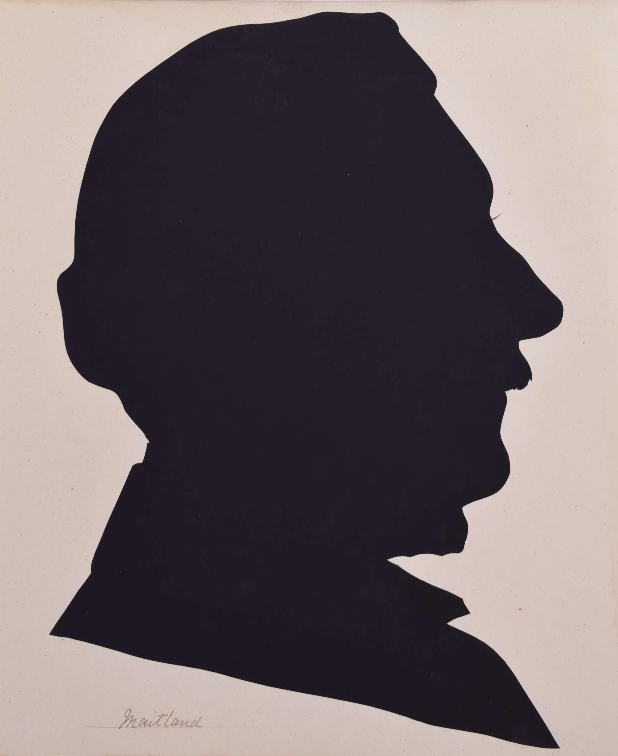 Unknown Black and White Photograph - Nineteenth century silhouette of a gentleman: Maitland