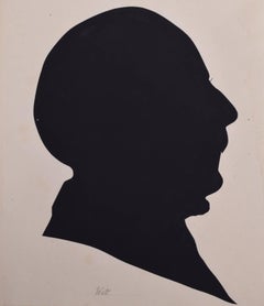 Antique Nineteenth century silhouette of a gentleman: Watt