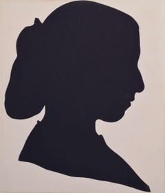 Antique Nineteenth century Silhouette of a Lady I