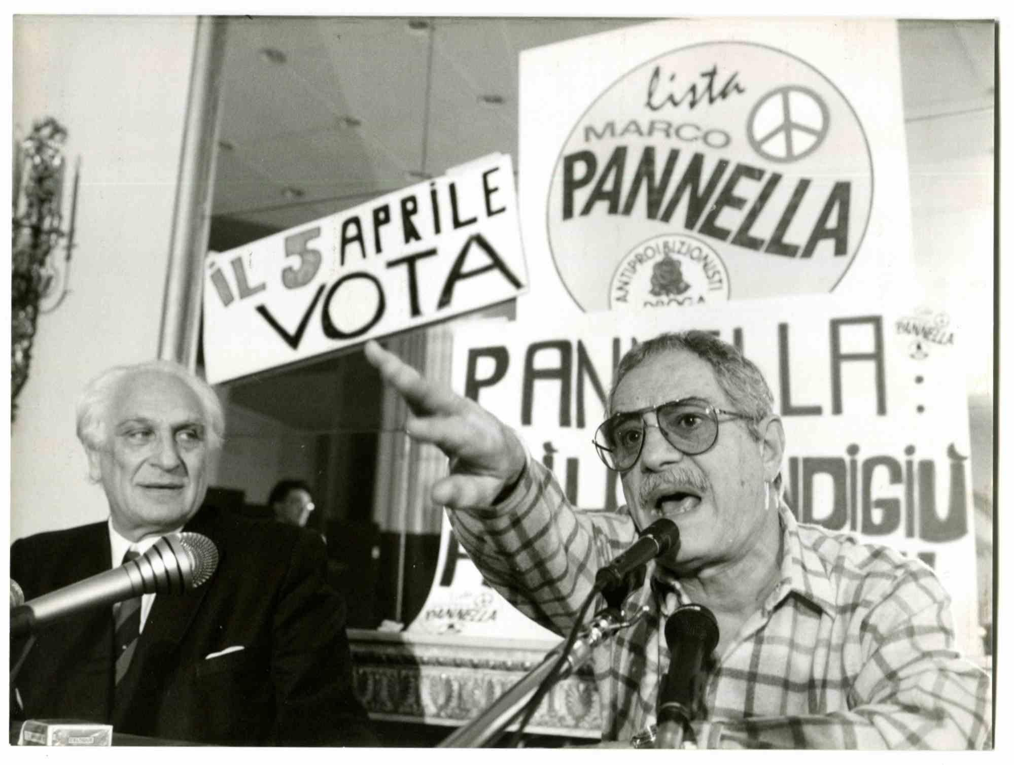 Nino Manfredi et Marco Pannella - 1970