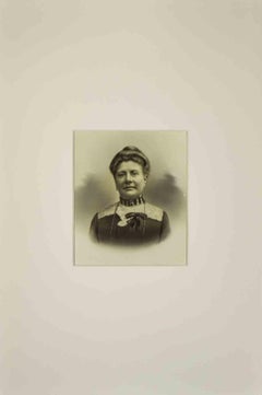 Antique Noble Woman - Silver Salt Photograph - 1890s