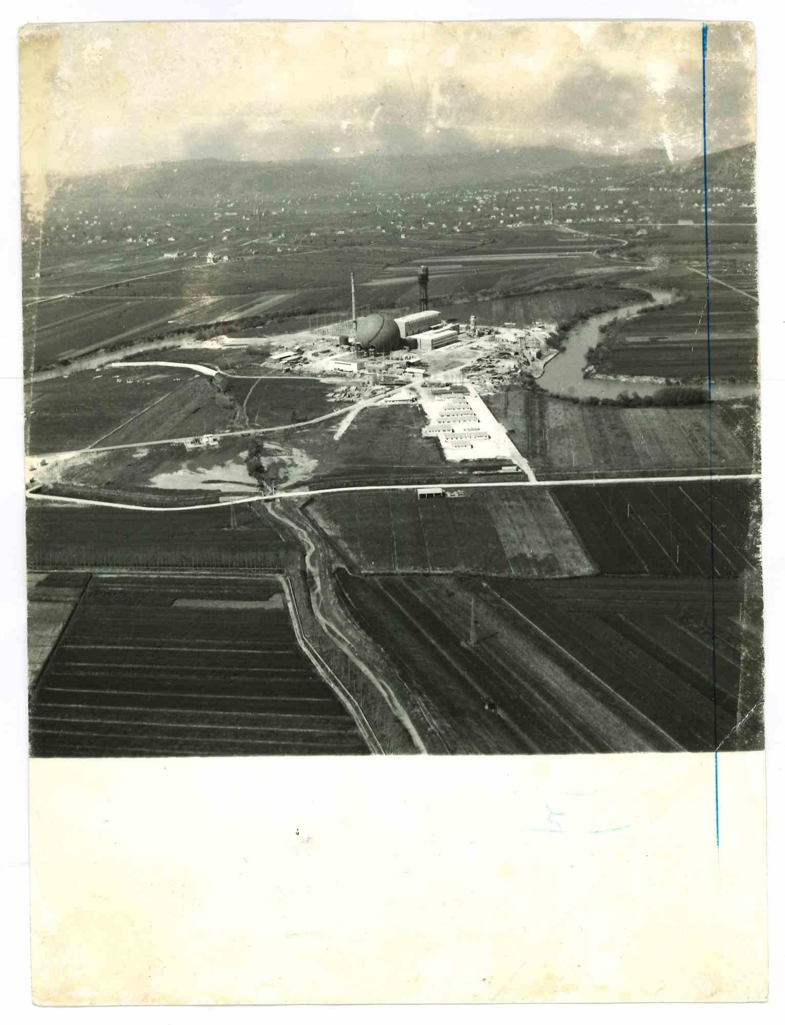 Unknown Landscape Photograph - Nuclear Power Plant in Garigliano Sessa Aurunca  - 1960s