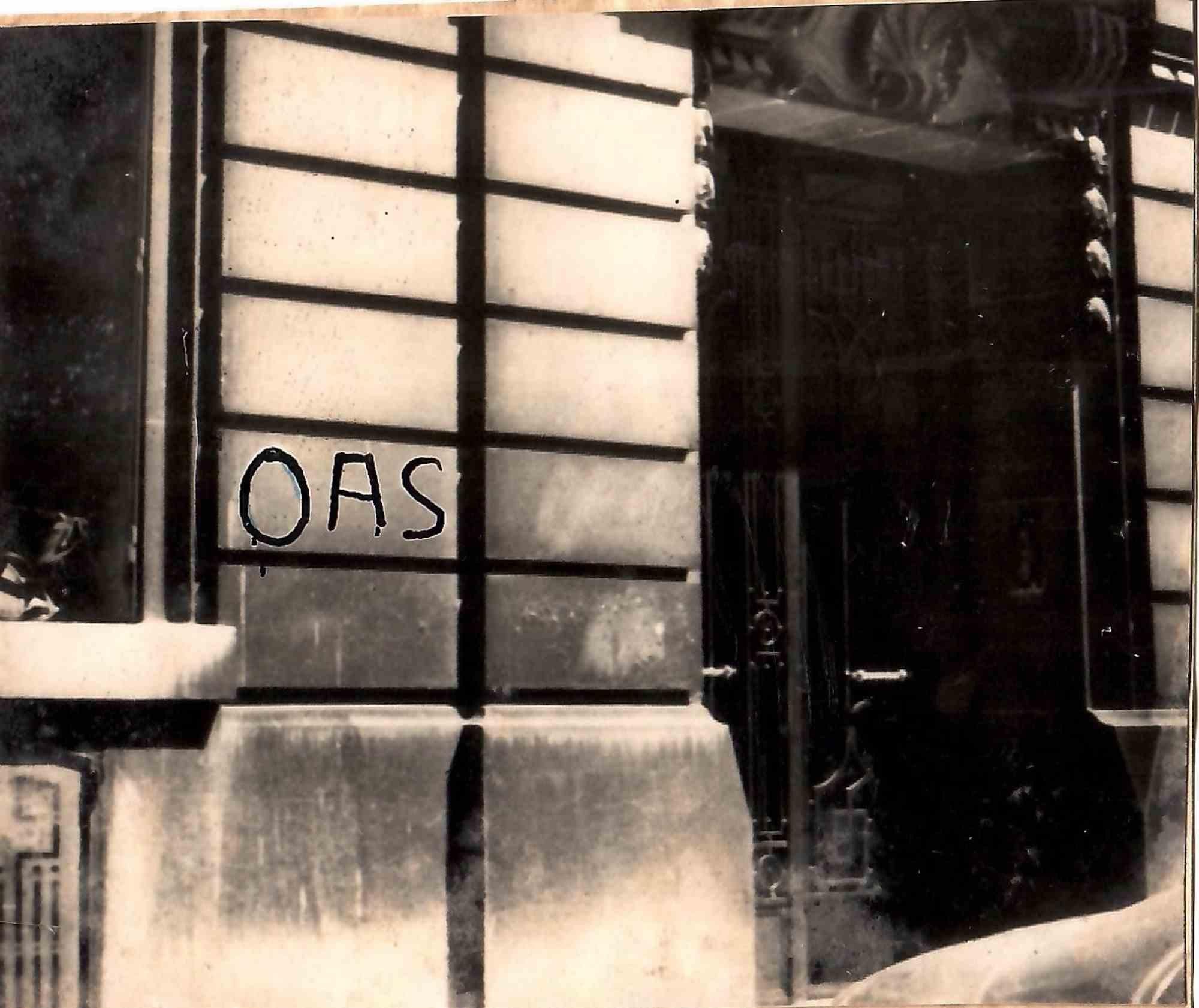 Unknown Black and White Photograph - OAS - Vintage Photograph - Mid-20 Century