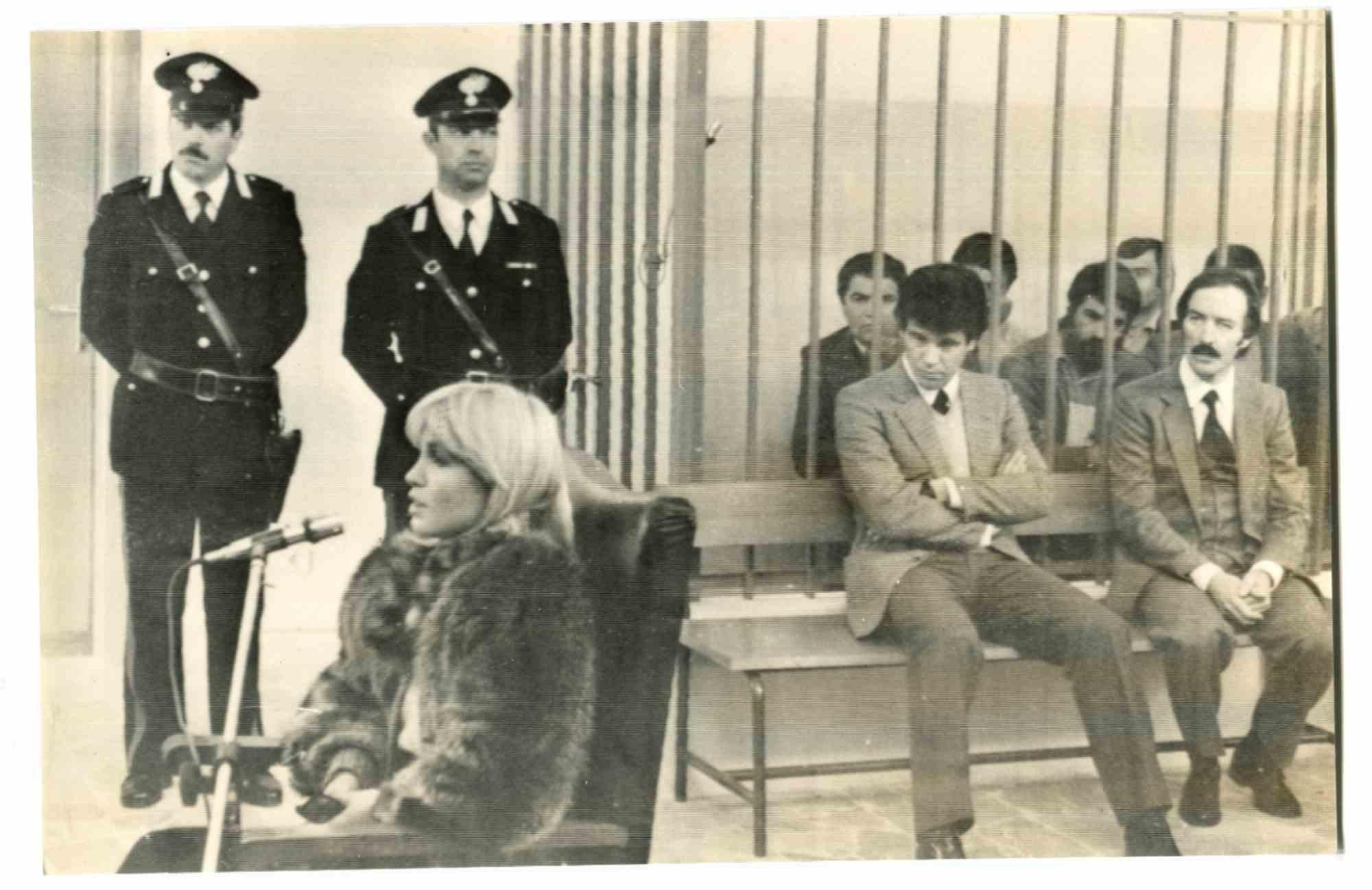Unknown Figurative Photograph - Old Days  - Dori Ghezzi Testifies at the Trial for his Kidnapping - 1980