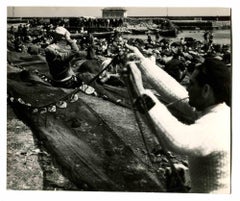 Old Days - Fishermen - Retro Photo - mid-20th Century