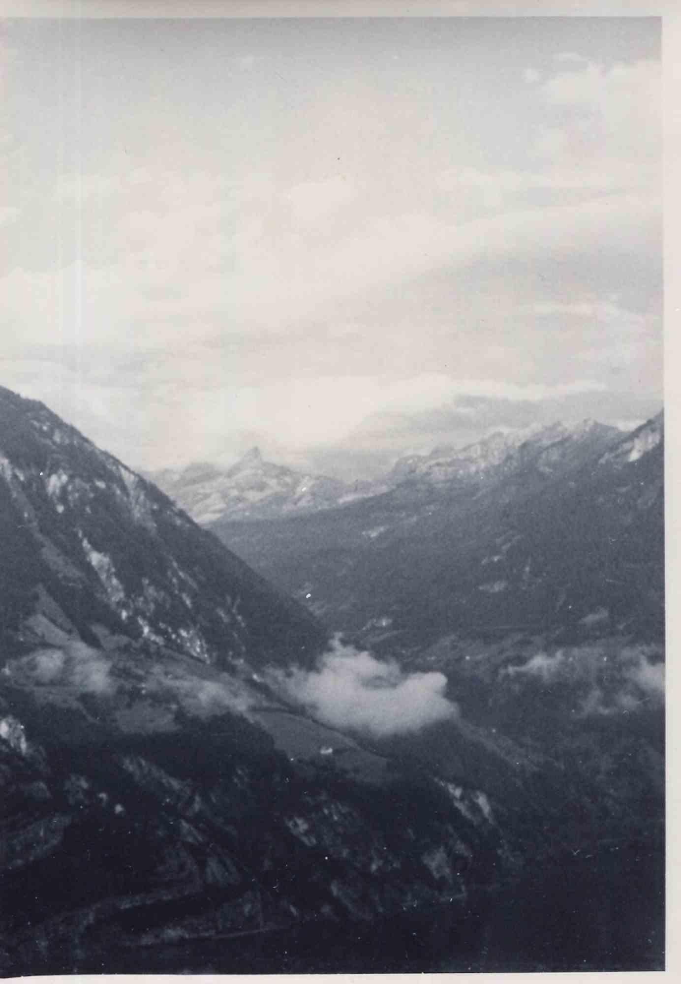 Unknown Landscape Photograph - Old days Photo - Foggy Mountain - Vintage Photo - Early 20th Century