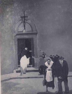 Foto d'epoca - Quadro dei fedeli - Foto d'epoca - Primi anni del XX secolo