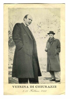 Omiccioli et Villoresi à Vetrina di Chiurazzi - Photo vintage - 1953
