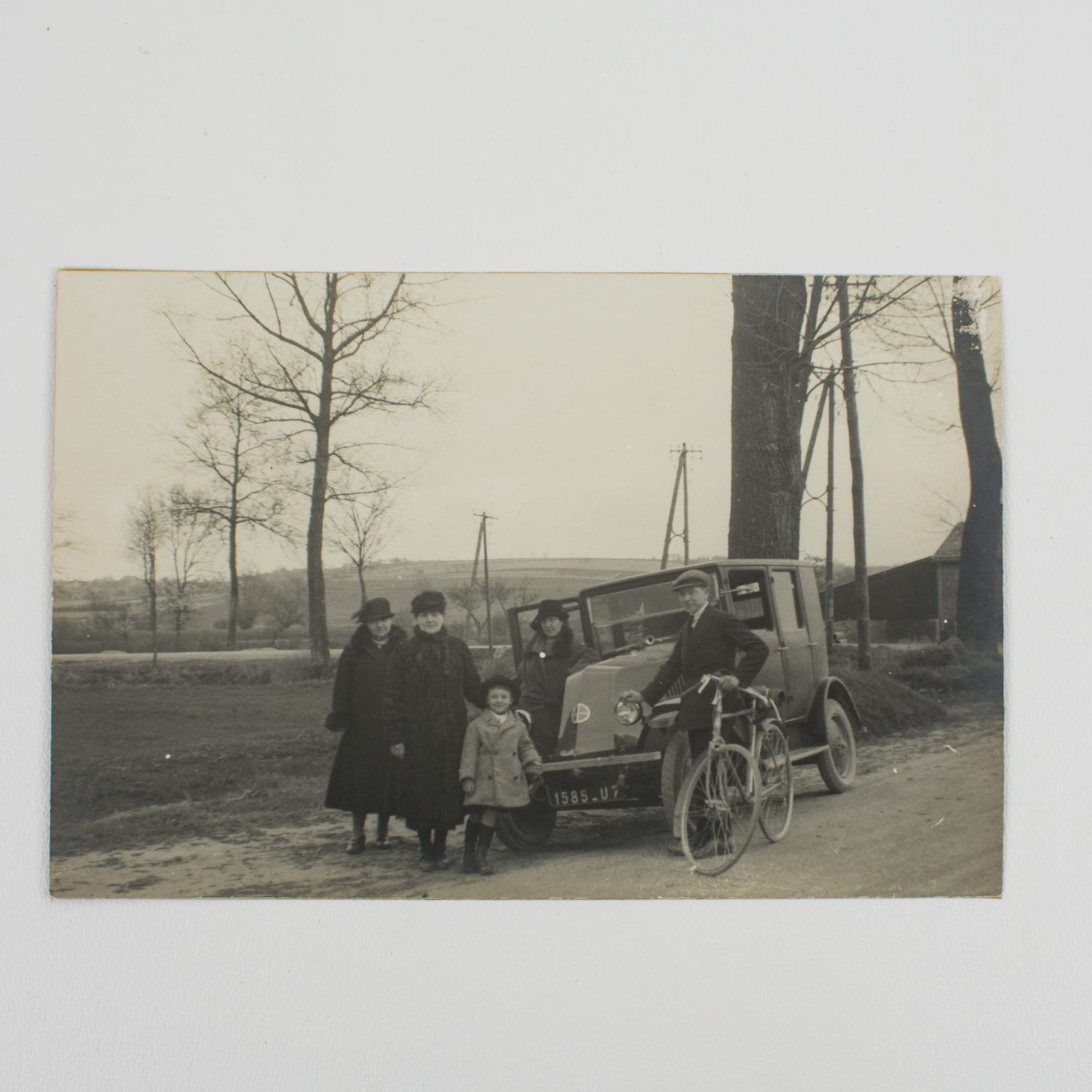 On the Road near Paris 1930 - Silver Gelatin Black and White Photography For Sale 2