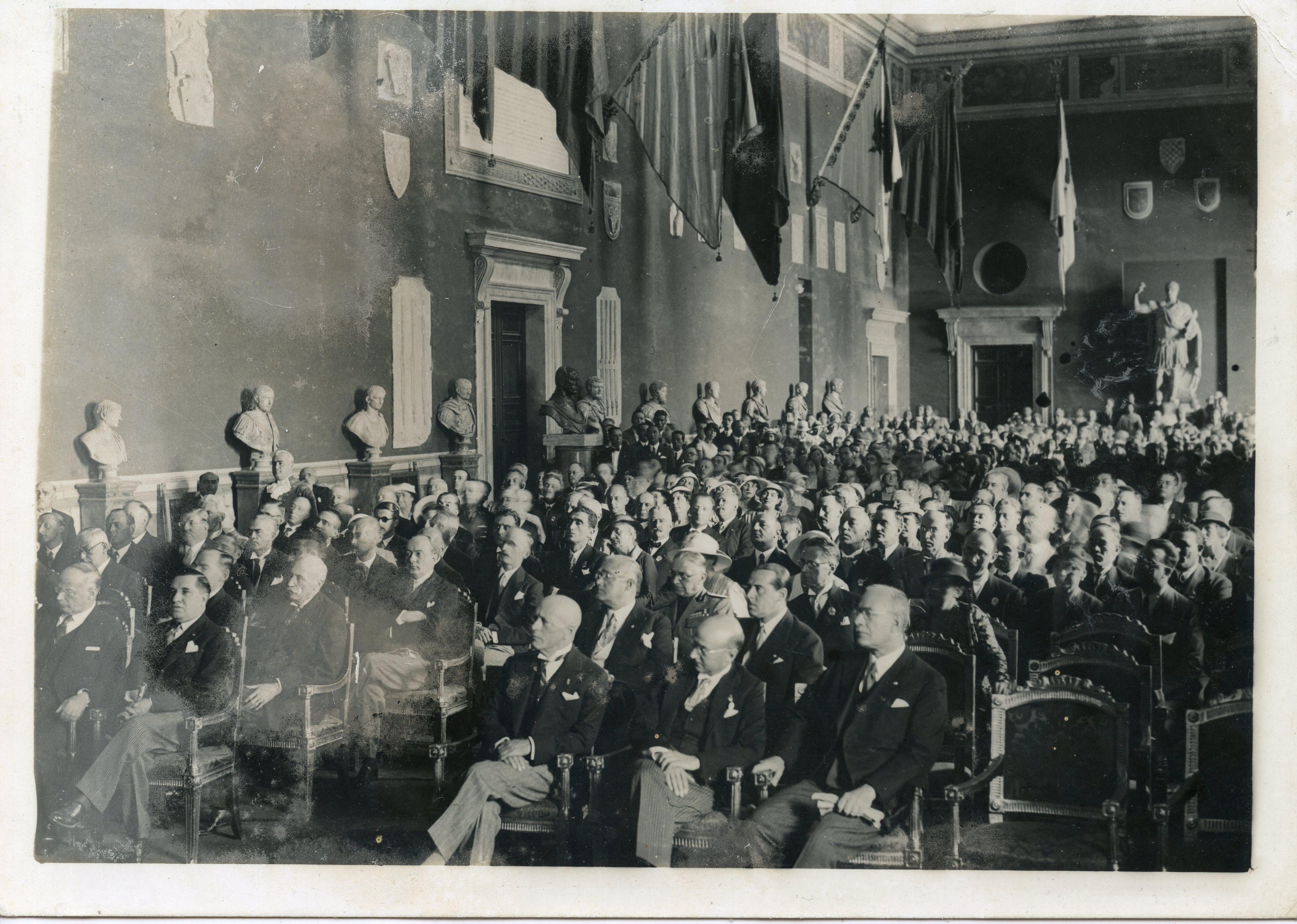 Unknown Black and White Photograph - Opening of the International Polliculture Congress - 1933