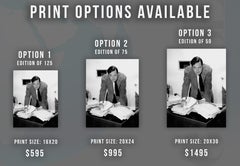 Orson Welles at His Desk Globe Photos Fine Art Print