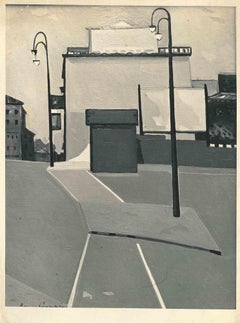 Painting of House - Vintage Photo - 1950s