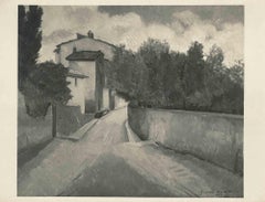 Painting of Road - Vintage Photo - 1950s