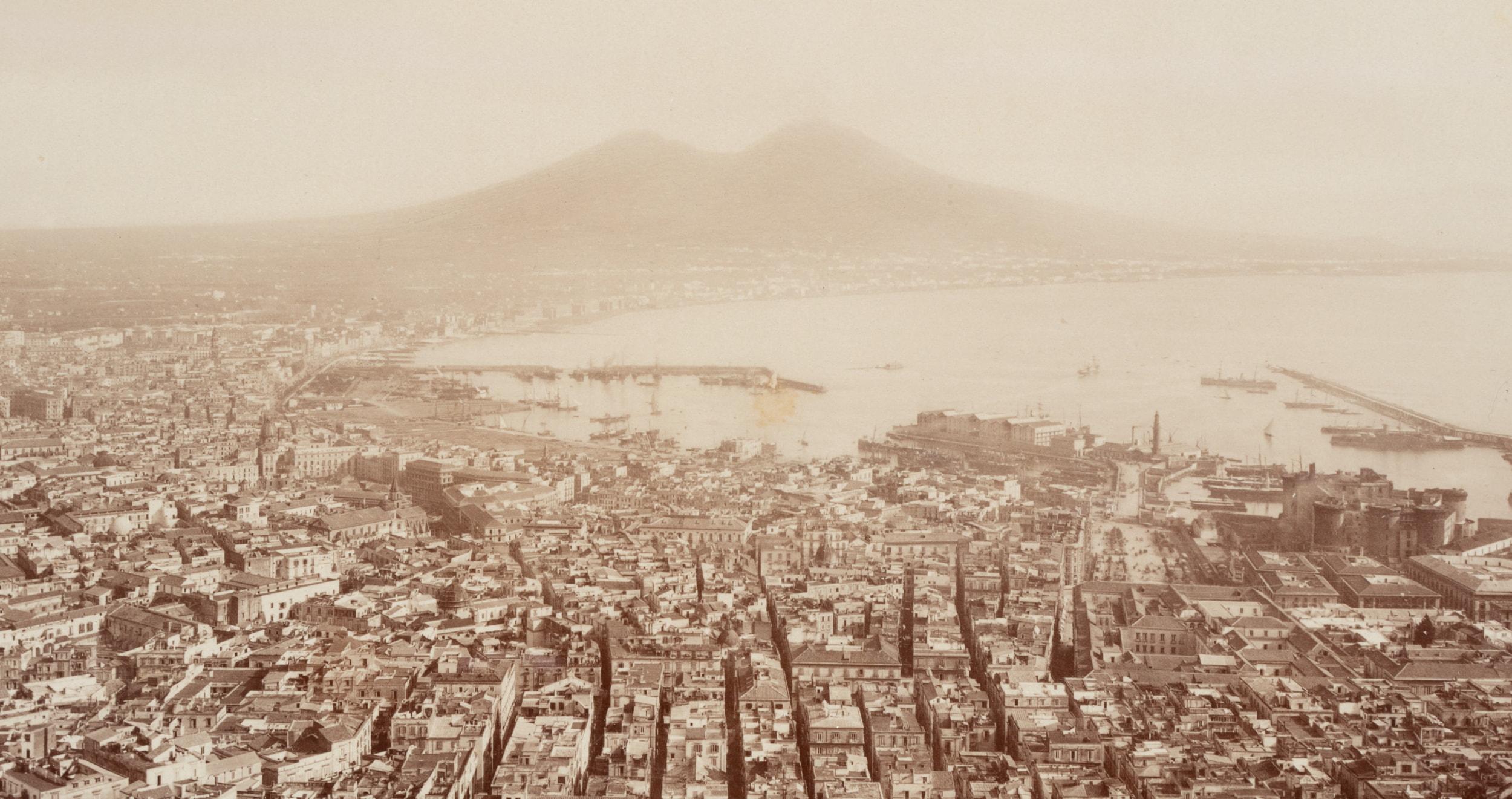 Panorama of Naples and Coast - Photograph by Fratelli Alinari