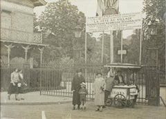 Vintage Paris, The Buttes Chaumont Public Garden, Silver Gelatin B and W Photography