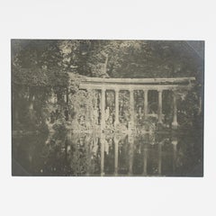 Paris, The Parc Monceau Public Garden, Silver Gelatin B and W Photography, 1926