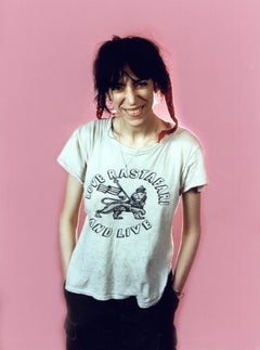 Patti Smith on Pink Vintage Original Photograph