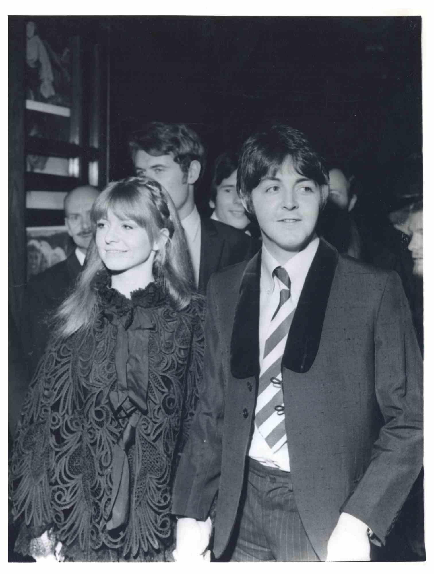 Unknown Portrait Photograph - Paul McCartney and Jane Asher in 1968 - Vintage Photograph