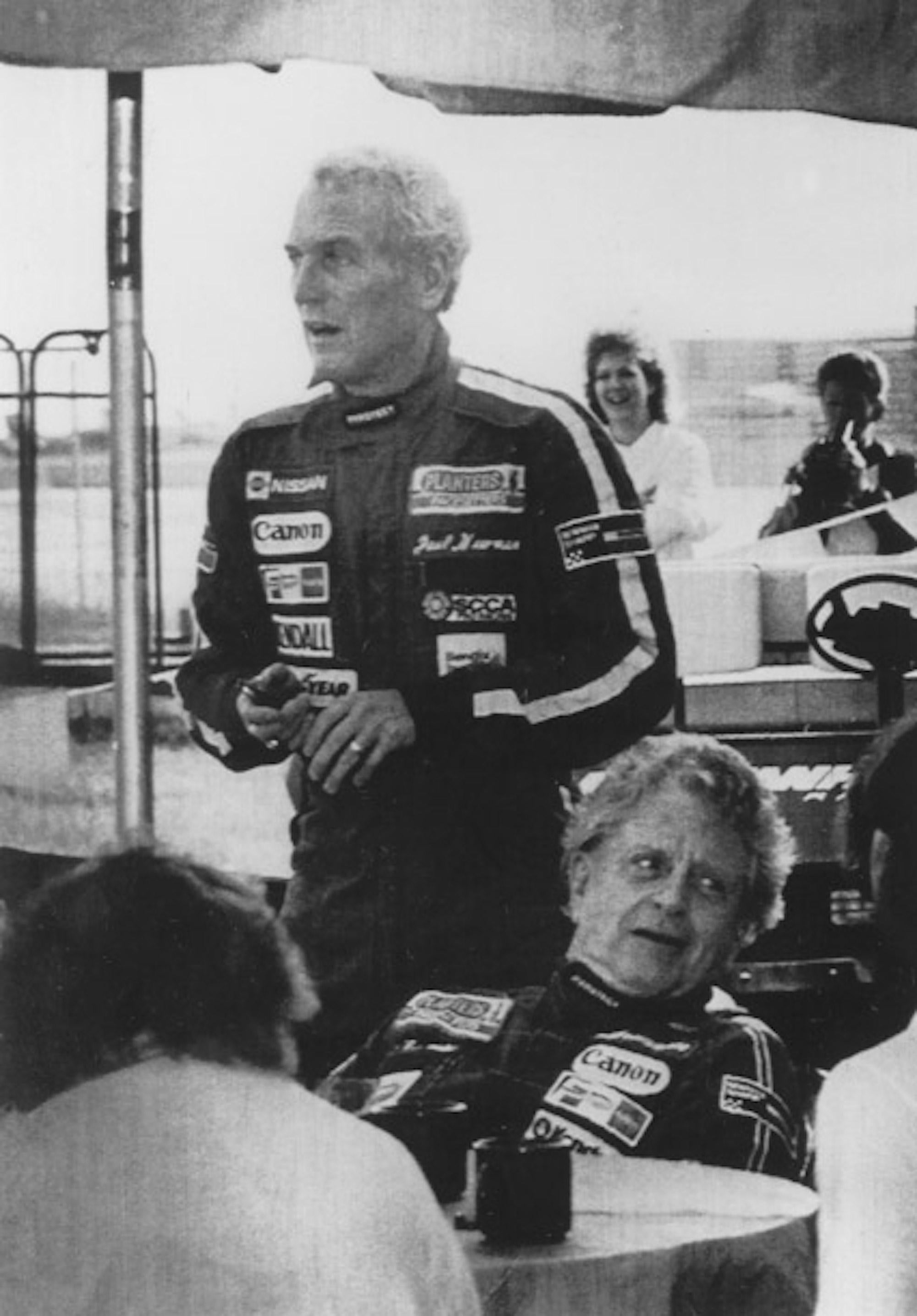 Unknown Figurative Photograph - Paul Newman and Jim Fitzgerald - Vintage Photo -1987