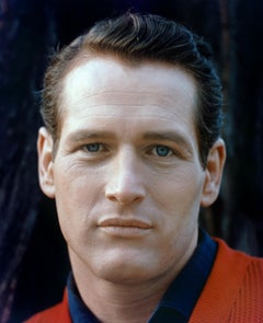 Paul Newman Closeup in Stunning Color Globe Photos Fine Art Print