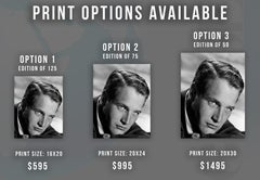 Paul Newman Handsome Star in the Studio Globe Photos Fine Art Print