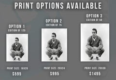 Paul Newman on the Beach Globe Photos Fine Art Print