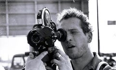 Paul Newman on the Set Fine Art Print