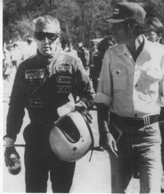 Paul Newman with Bob Sharp at Lime Rock - Vintage Photo - 1978