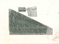 Relief paon - Photo vintage - Début du 20e siècle