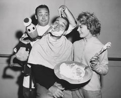 Vintage Perry Como Shaving Comical Portrait