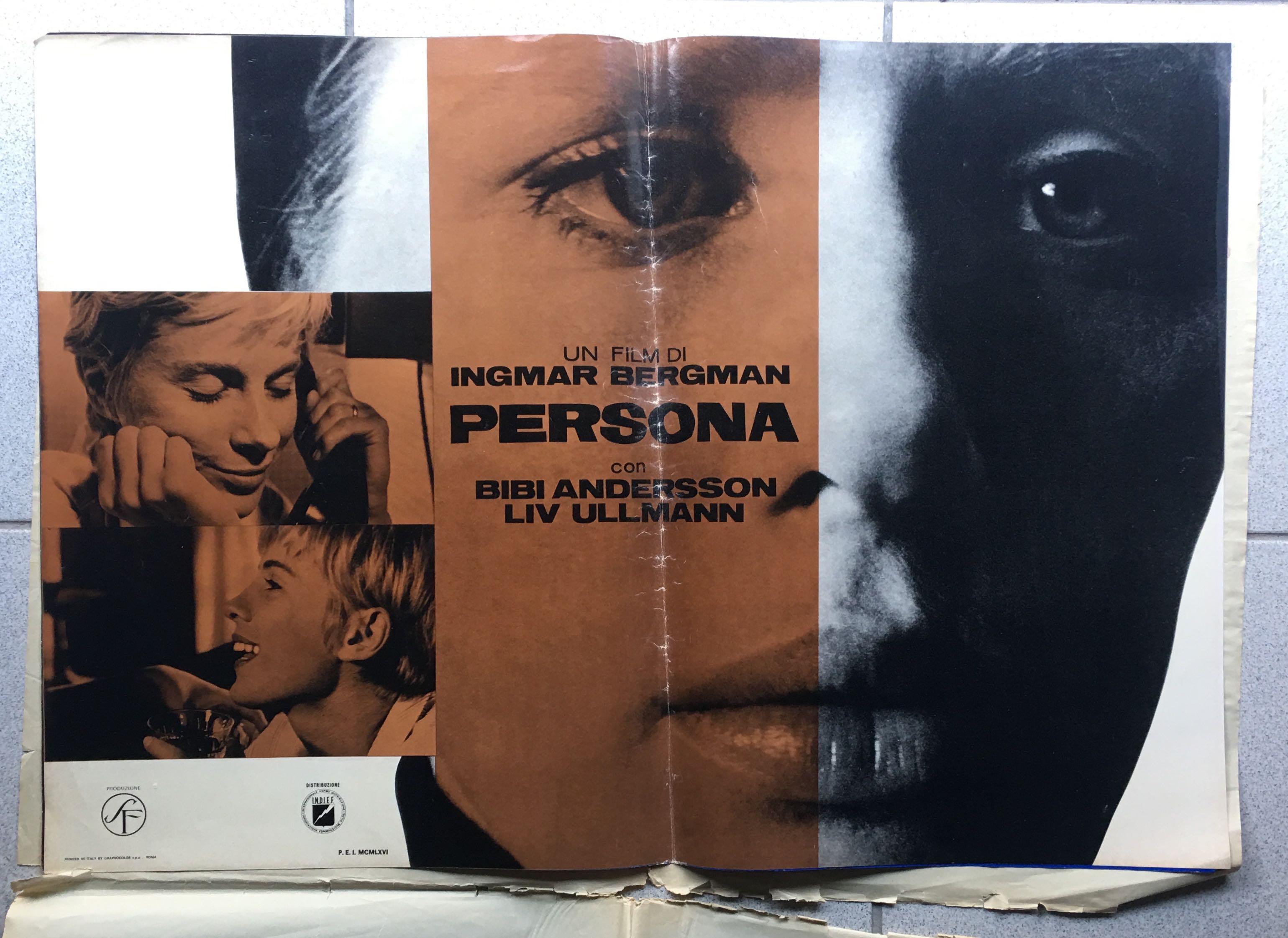 PERSONA (1966) RARE FULL SET OF 8 PHOTOBUSTA'S IN ORIGINAL PAPER FOLDER  - Pink Print by Unknown