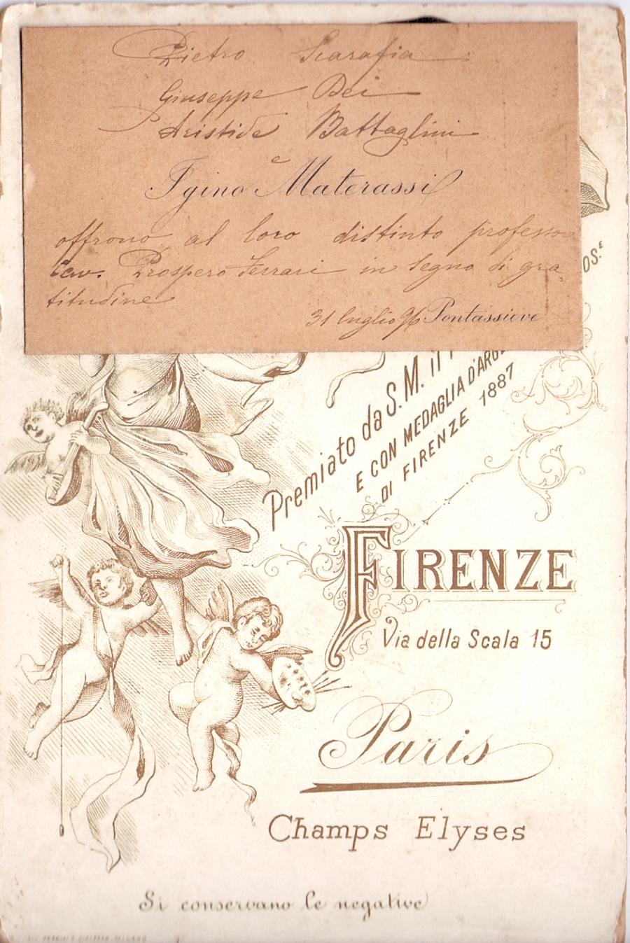 Ritratto fotografico di signori - Firenze 1896 - Photograph di Unknown