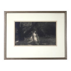 Foto-secessione di nudi in un paesaggio di Percy Neymann