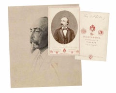Photographic Portrait and Autograph by Hans von Bülow - 19th Century