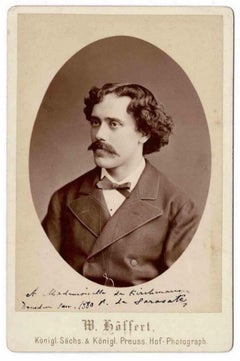 Photographic Portrait and Autograph of Pablo de Sarasate - 1880