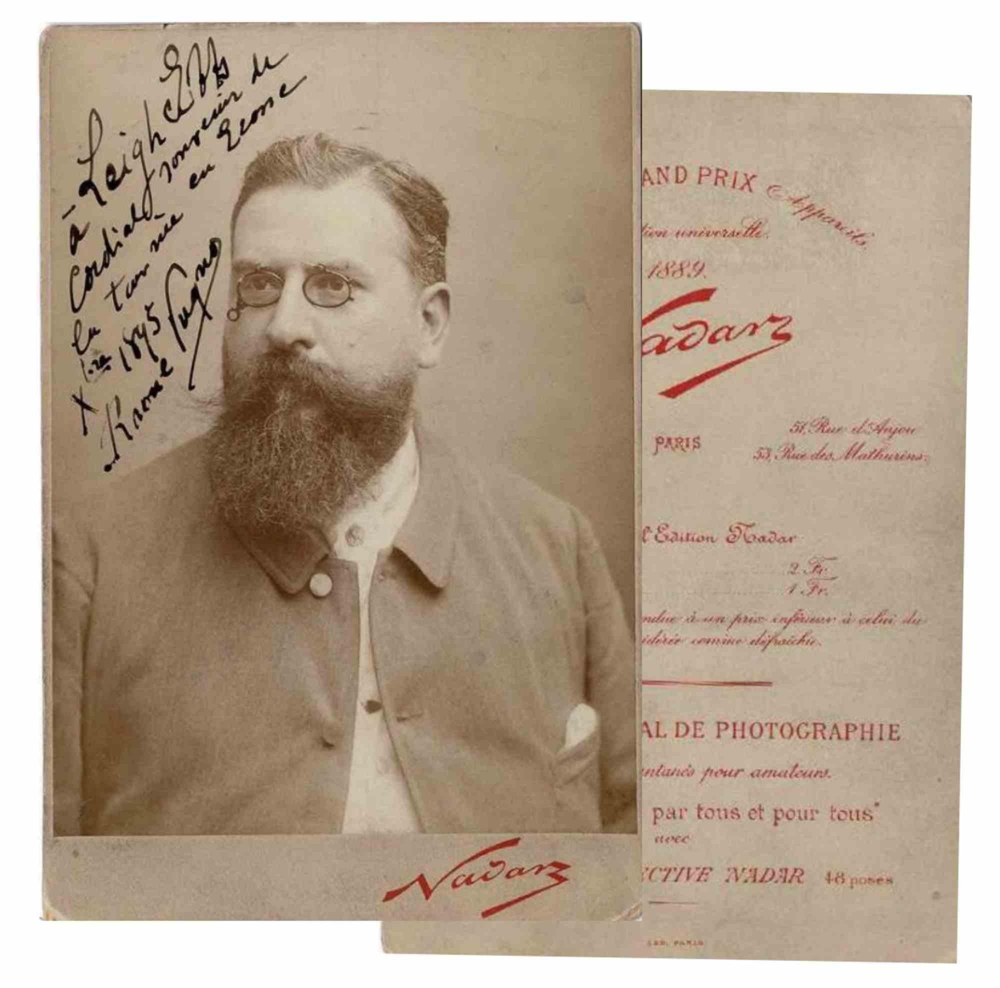 Unknown Figurative Photograph - Photographic Portrait and Autograph of Raoul Pugno - 1895