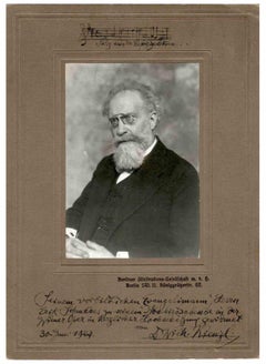 Photographic Portrait and Autograph of Wilhelm Kienzl - 1924