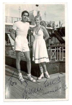 Used Photographic Portrait of Tyrone Power with Annabella - 1930s