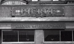 Pierce Arrow - Archival fine art print, Black white, Car dealer's shop window