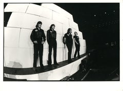 Pink Floyd Standing on Stage Set-Up Vintage Original Photograph